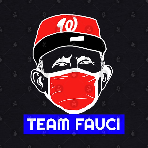 fauci baseball mask by Excela Studio